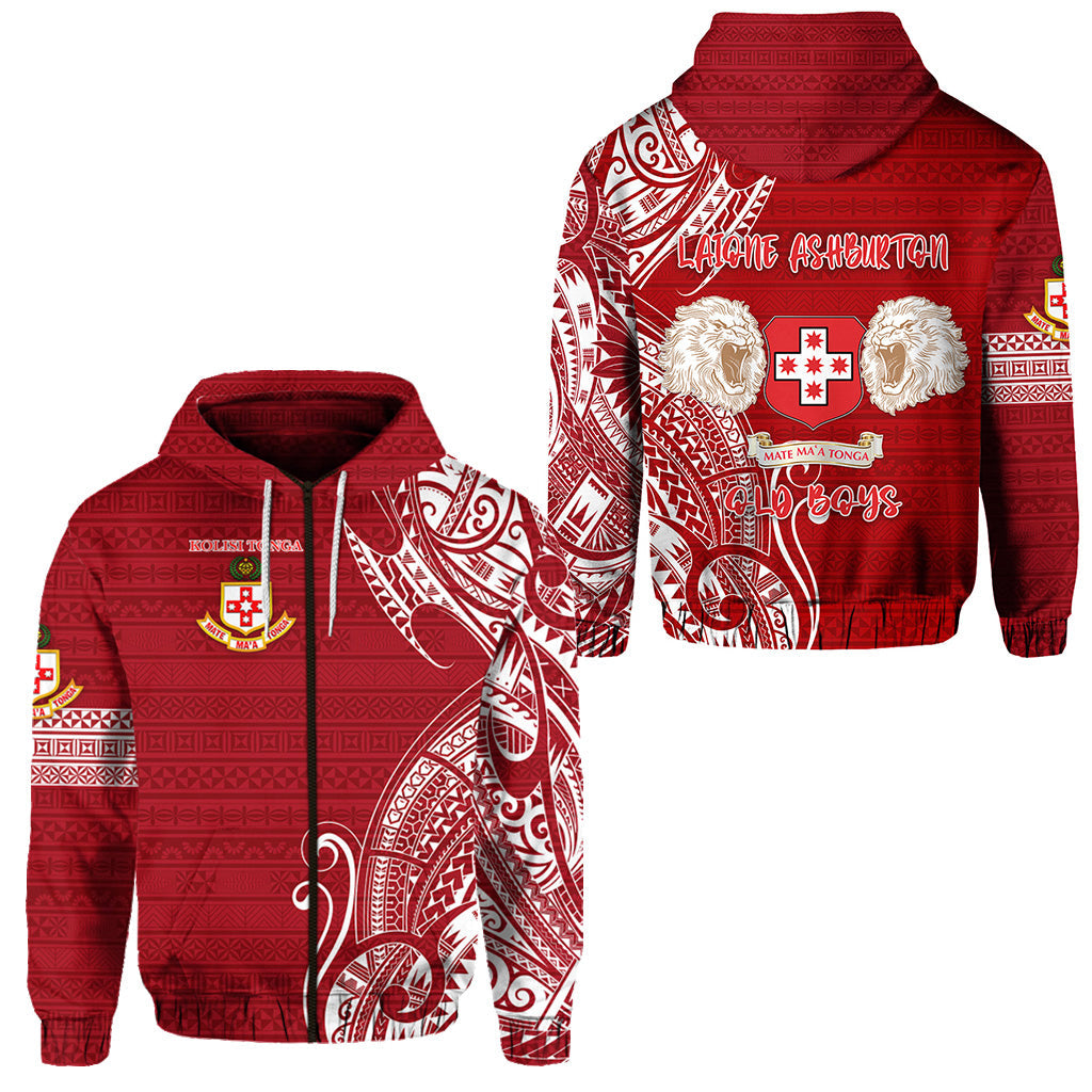 Kolisi Tonga Mate Ma'a Tonga Zip Hoodie Laione Ashburton Old Boys