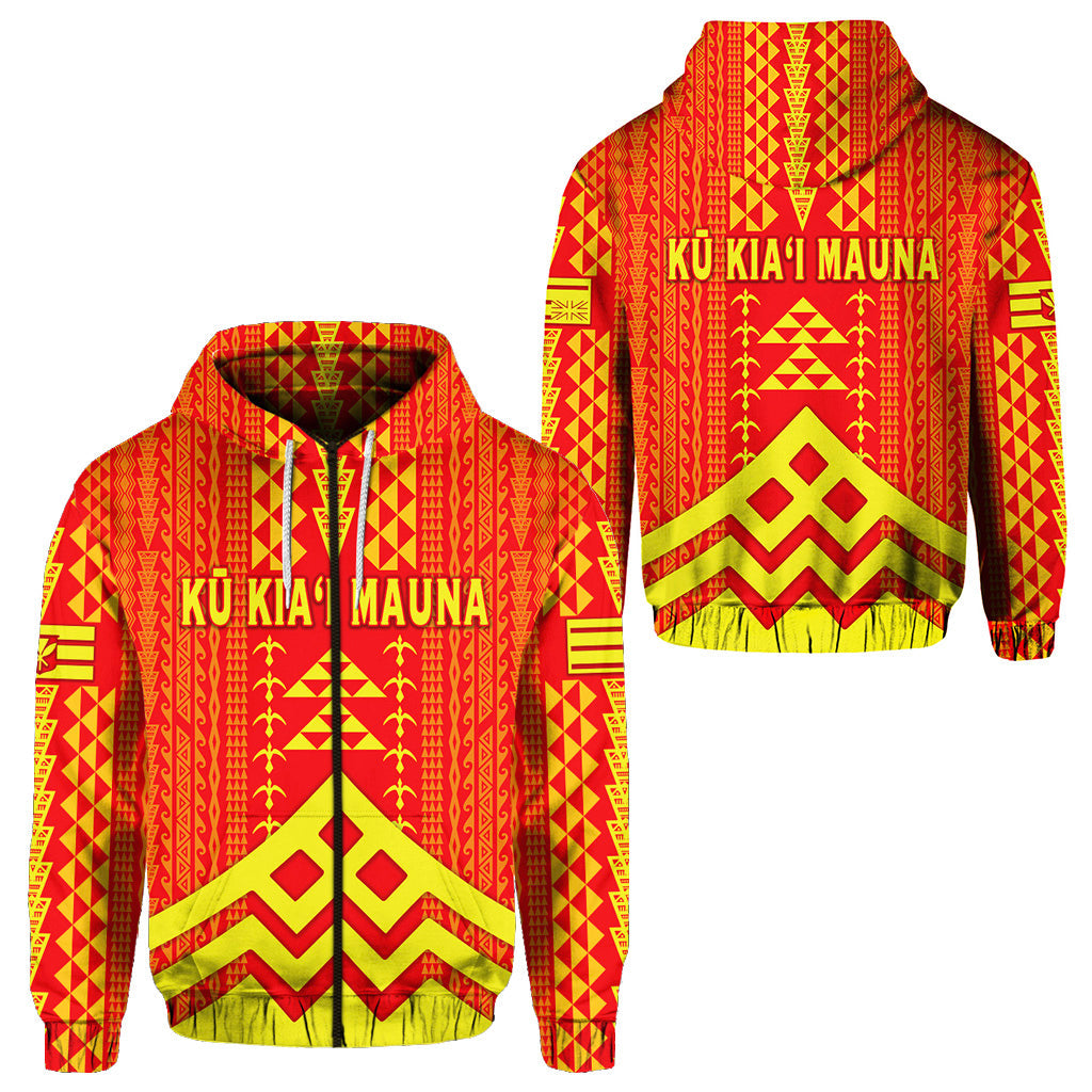 Hawaii Ku Kiai Mauna Zip Hoodie We Are Mauna Kea Unique Vibes