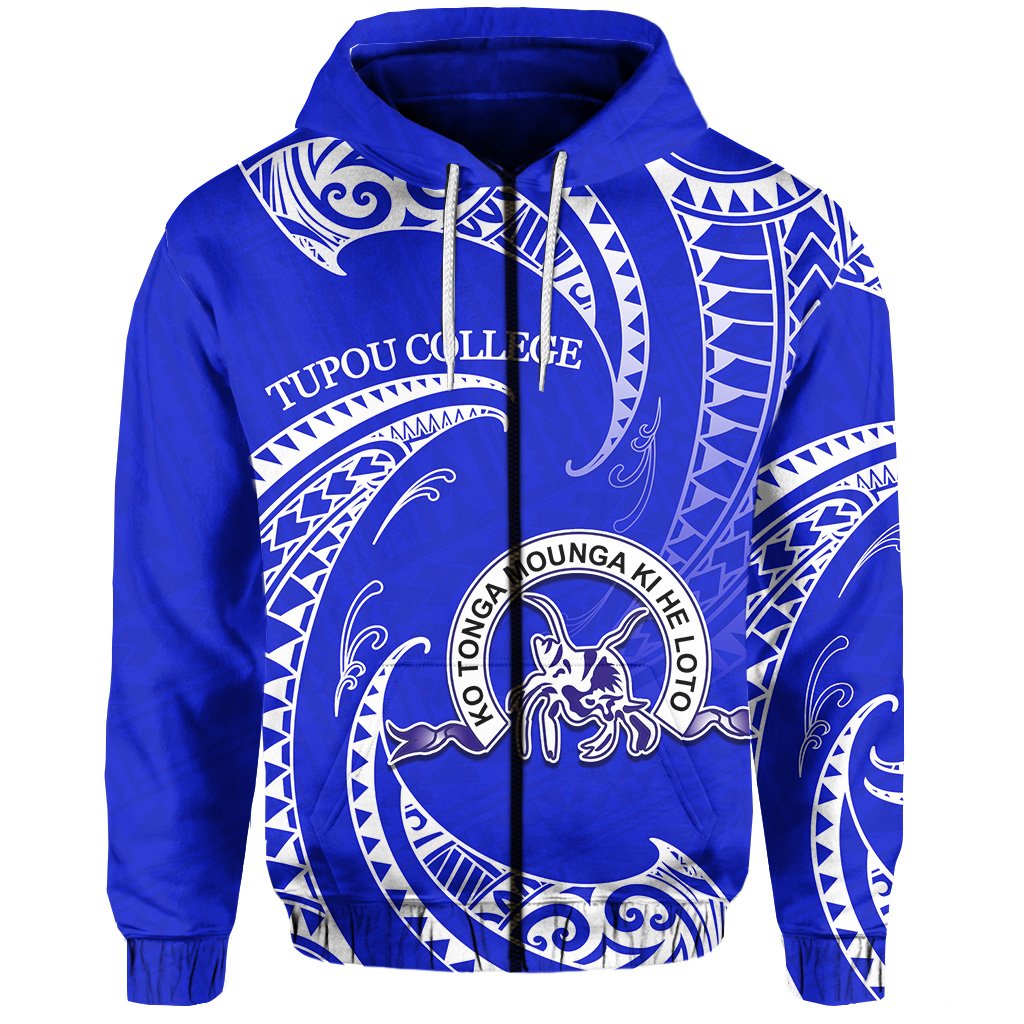 ( Personalised)Tonga Tupou College Zip Hoodie Special Polynesian
