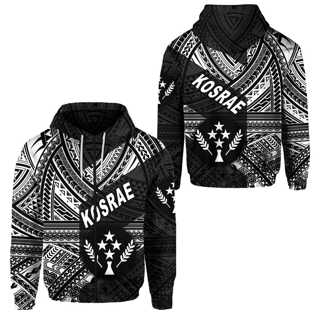 FSM Kosrae Zip Hoodie Original Style Black