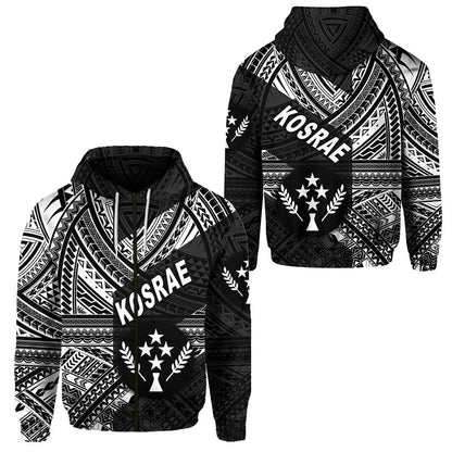 FSM Kosrae Zip Hoodie Original Style Black