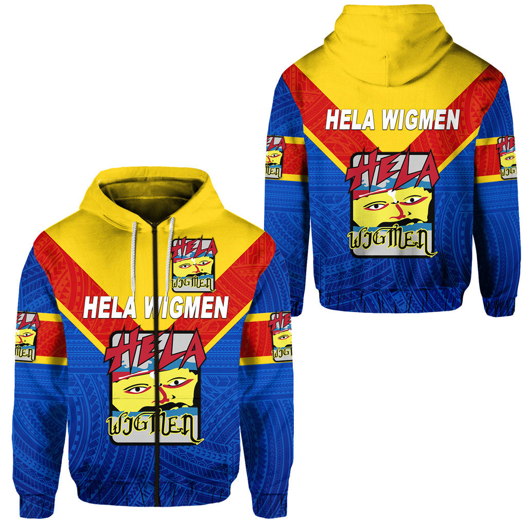 Papua New Guinea Hela Wigmen Zip Hoodie Rugby Original Style