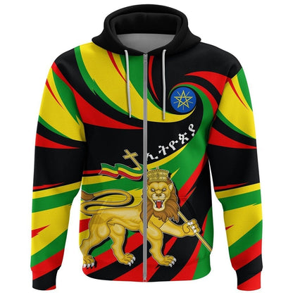 Ethiopia Creative Zip Hoodie Lt10